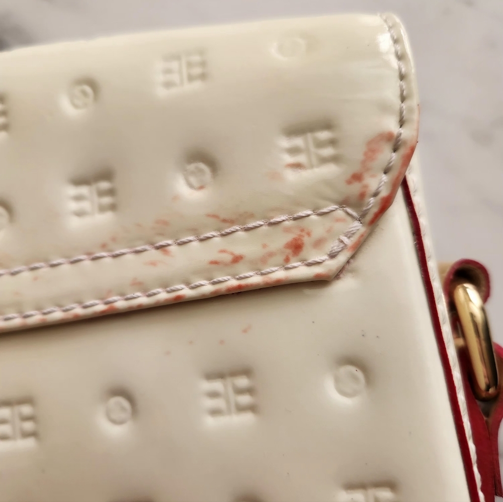Arcadia Cream and Tan Crossbody Purse **Please Read Description** - Picture 9 of 14